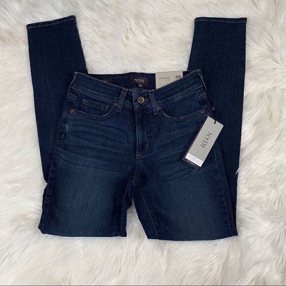 NYDJ Alina Stretch Skinny Jeans, 00 - Picture 1 of 8